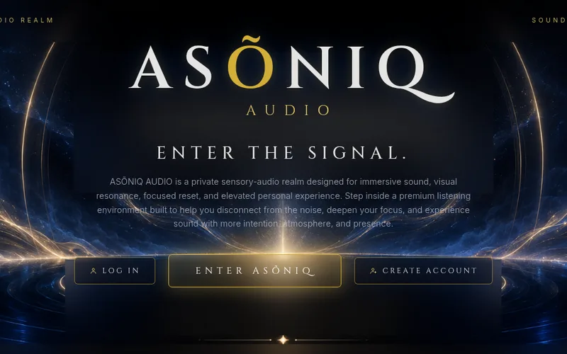 ASÕNIQ AUDIO website