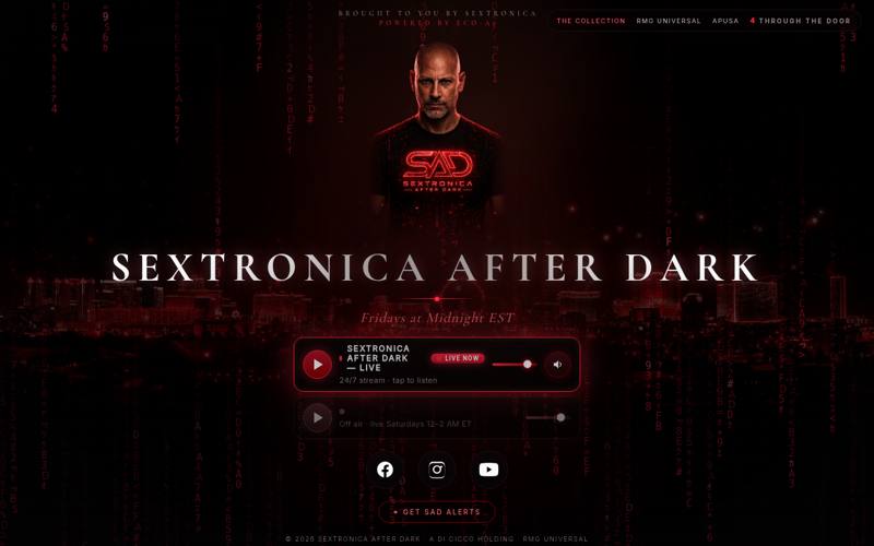 Sextronica After Dark website